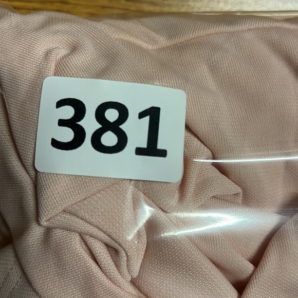 Ralph Lauren Black Label  Pink Dress with Gold Shoulder Accent Ruffled size 10 - Picture 13 of 13